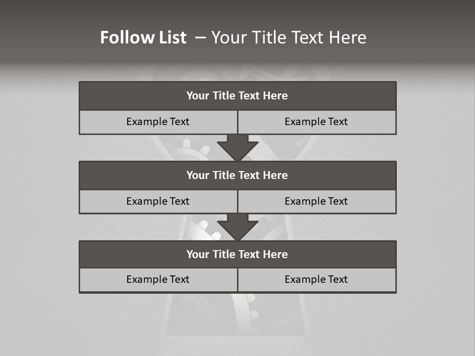 Mechanism Cooperation Work PowerPoint Template