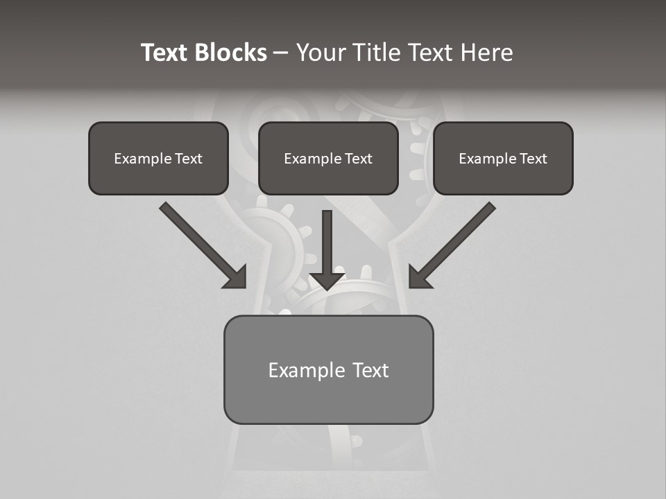 Mechanism Cooperation Work PowerPoint Template