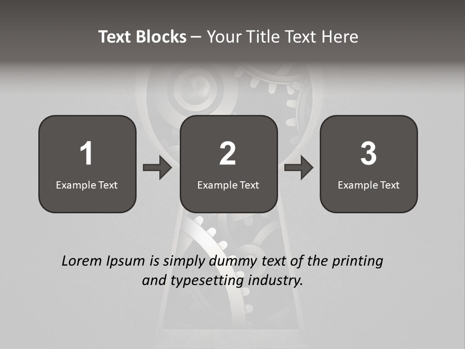 Mechanism Cooperation Work PowerPoint Template