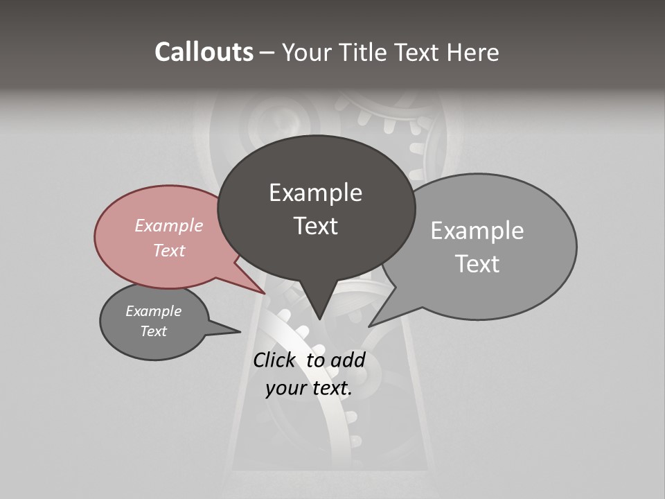 Mechanism Cooperation Work PowerPoint Template