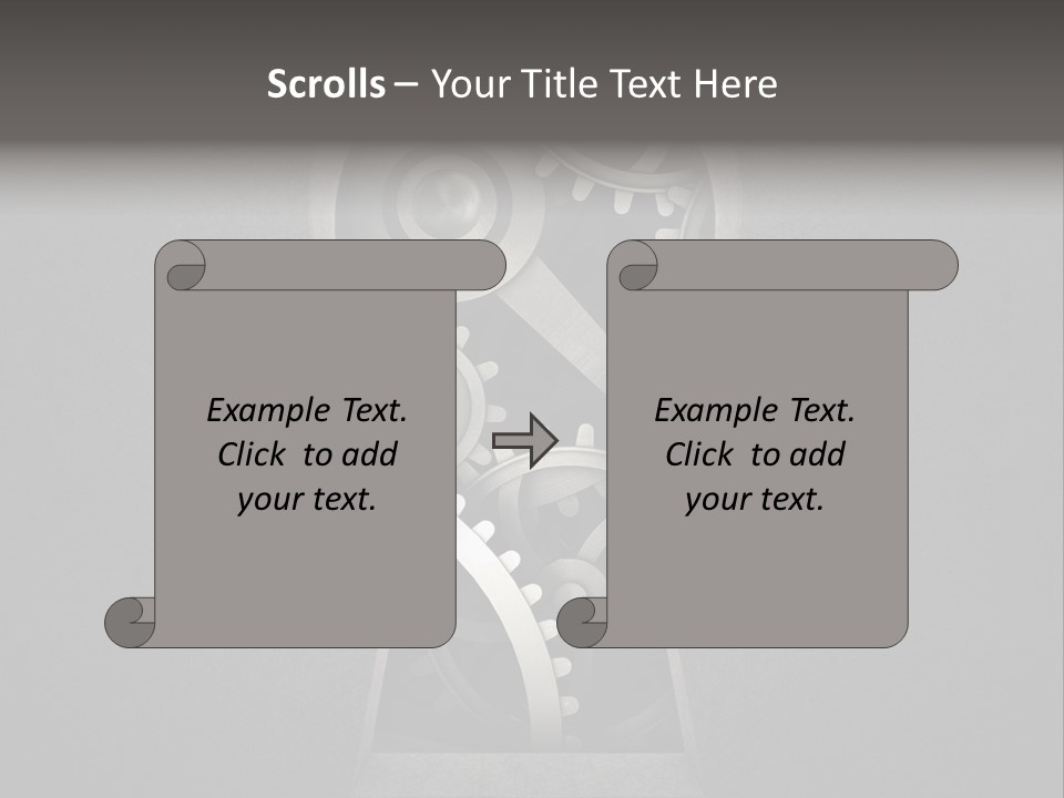 Mechanism Cooperation Work PowerPoint Template