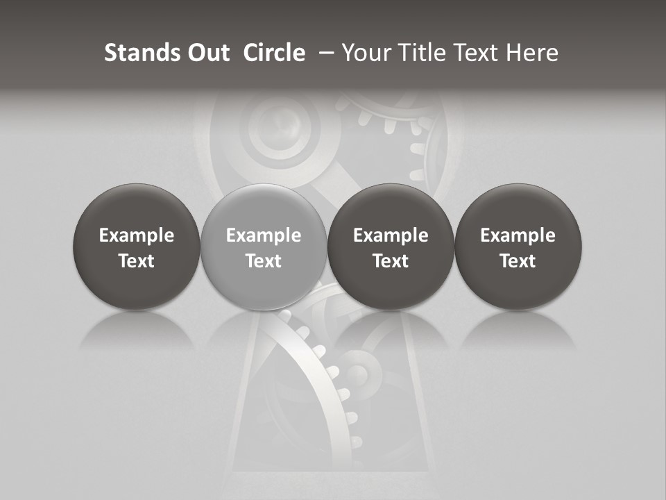 Mechanism Cooperation Work PowerPoint Template