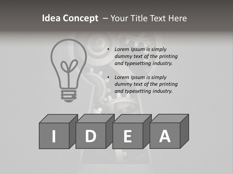 Mechanism Cooperation Work PowerPoint Template