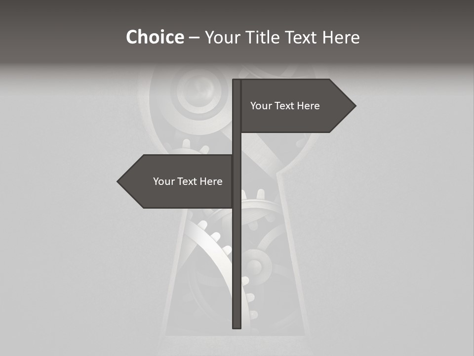 Mechanism Cooperation Work PowerPoint Template