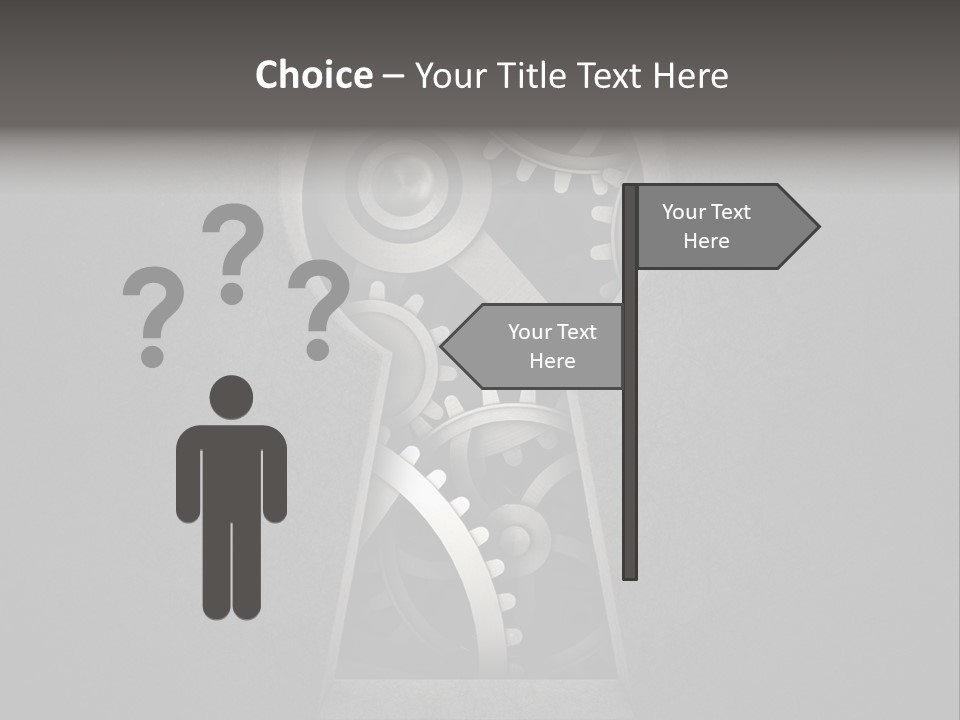 Mechanism Cooperation Work PowerPoint Template