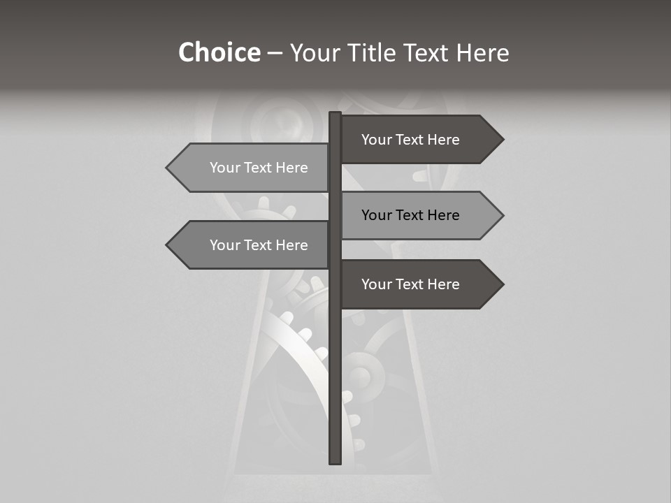 Mechanism Cooperation Work PowerPoint Template