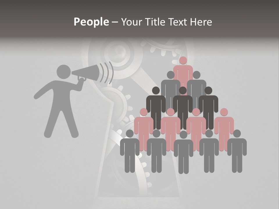 Mechanism Cooperation Work PowerPoint Template