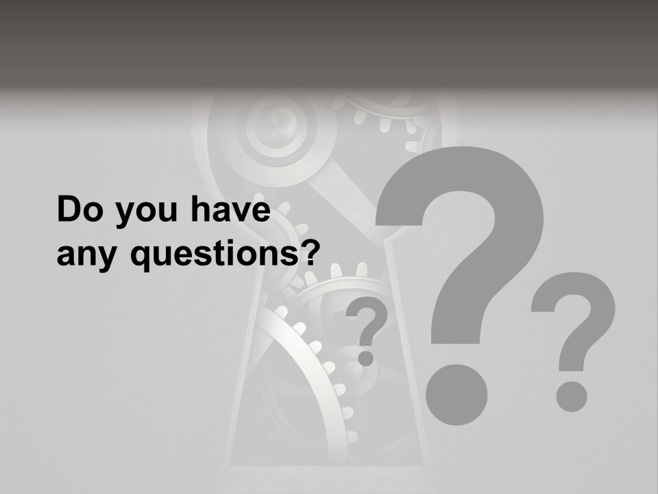 Mechanism Cooperation Work PowerPoint Template