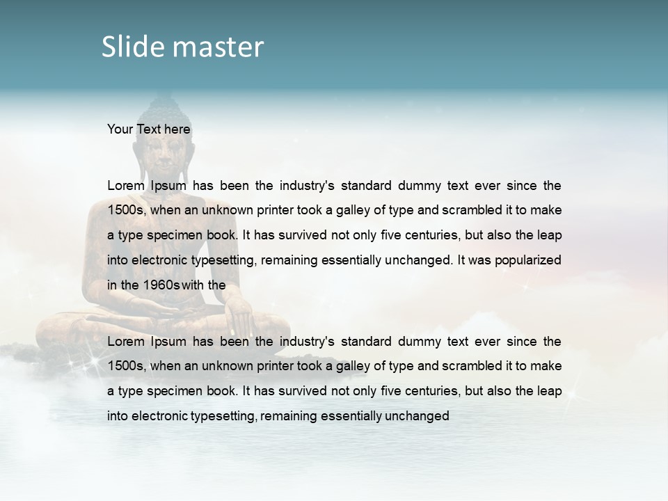 Shine Silhouette Ancient PowerPoint Template