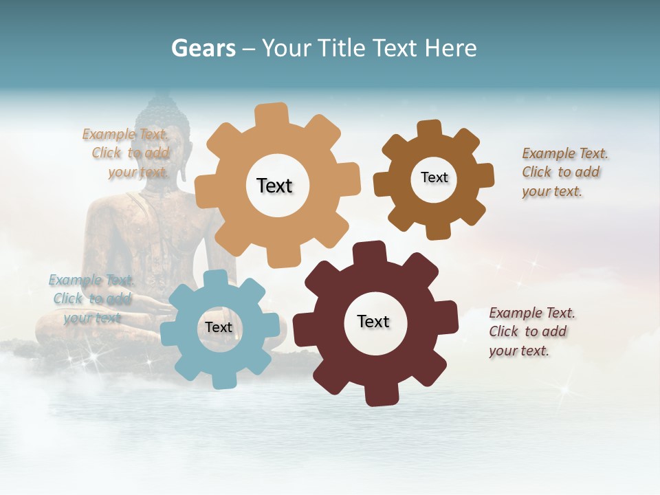 Shine Silhouette Ancient PowerPoint Template