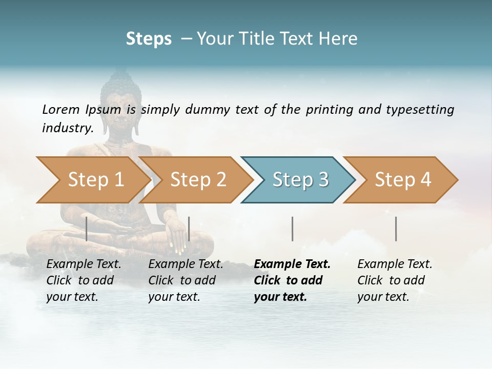 Shine Silhouette Ancient PowerPoint Template
