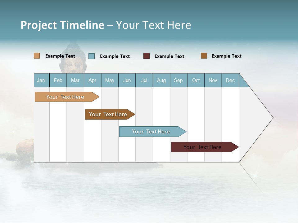 Shine Silhouette Ancient PowerPoint Template