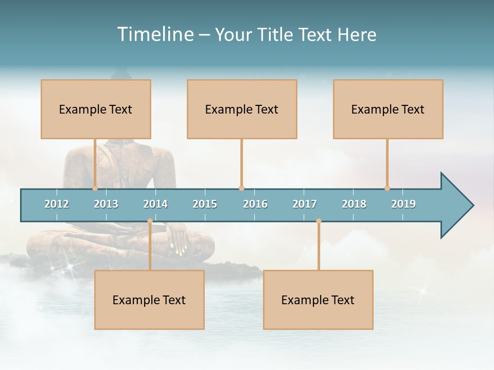 Shine Silhouette Ancient PowerPoint Template