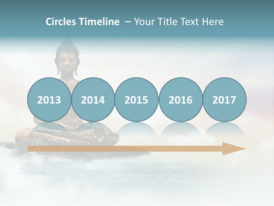 Shine Silhouette Ancient PowerPoint Template