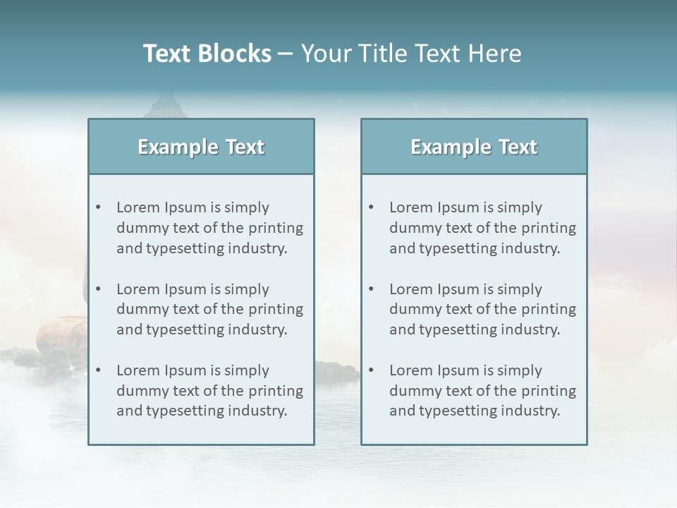Shine Silhouette Ancient PowerPoint Template