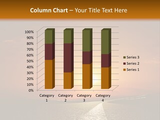 Background Way Sunset PowerPoint Template