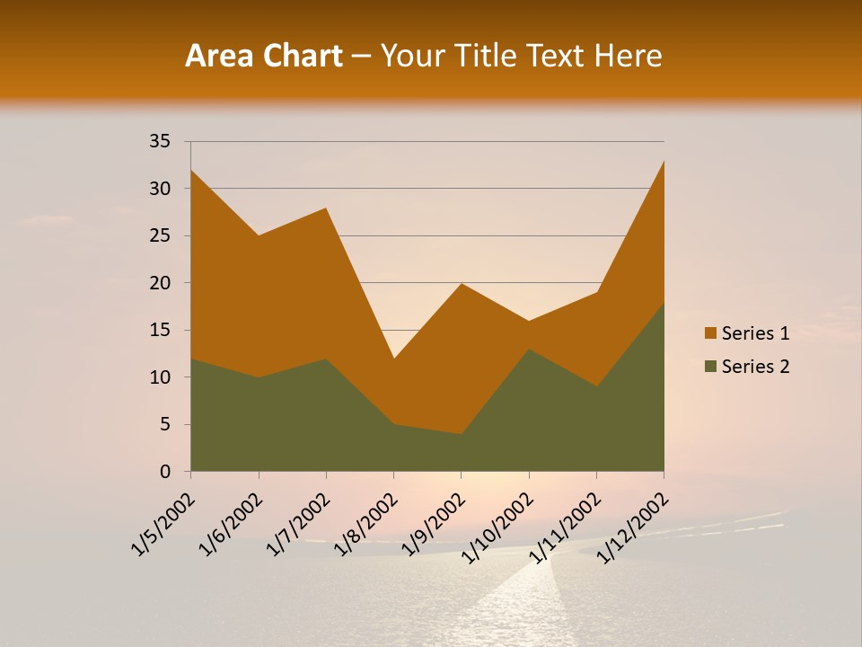 Background Way Sunset PowerPoint Template