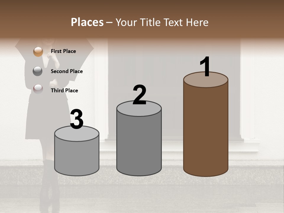 Color Caucasian Beautiful PowerPoint Template