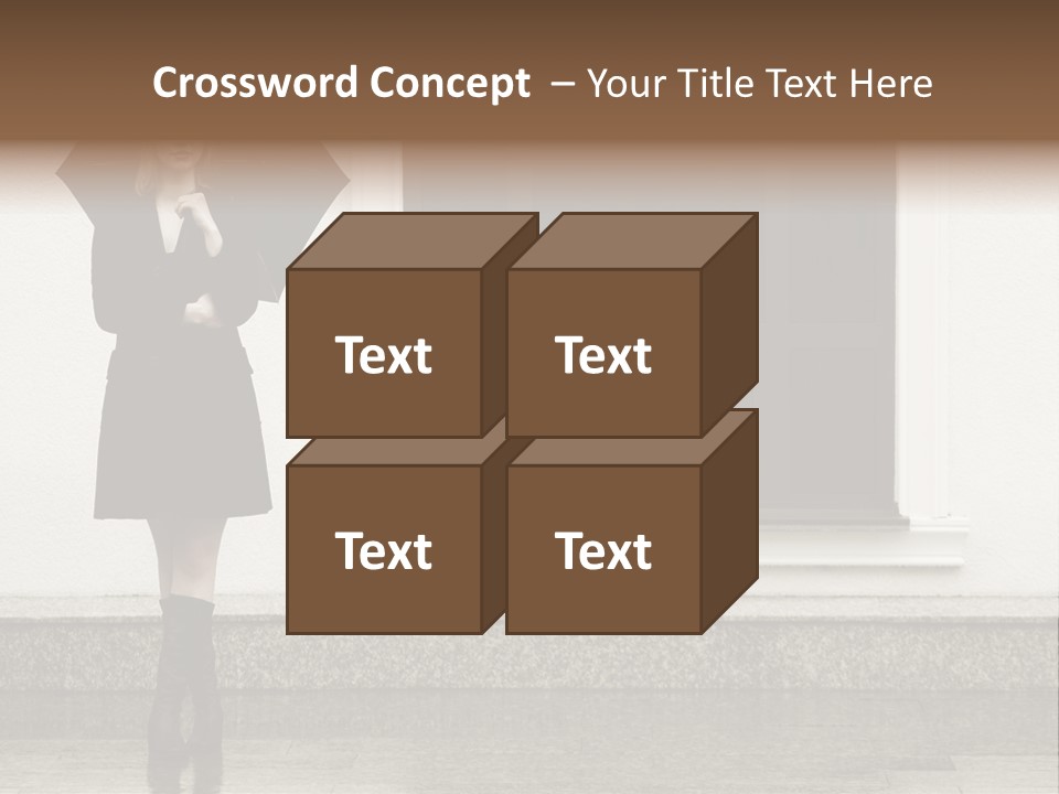 Color Caucasian Beautiful PowerPoint Template
