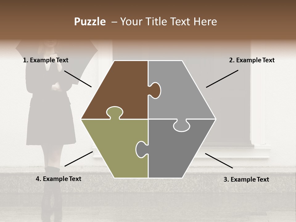 Color Caucasian Beautiful PowerPoint Template