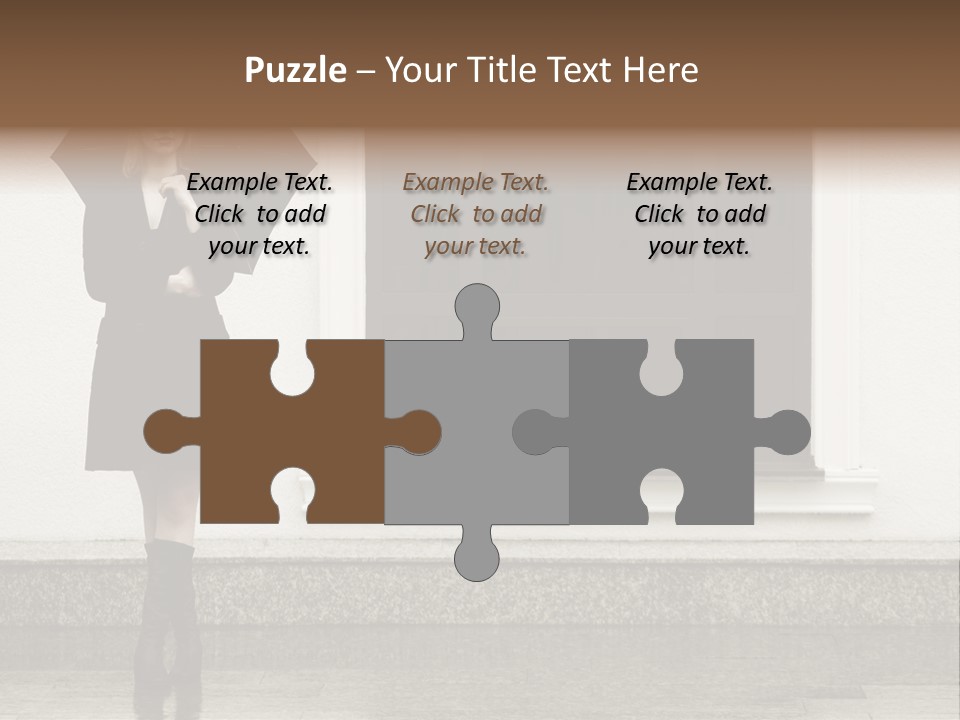 Color Caucasian Beautiful PowerPoint Template