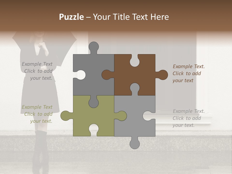 Color Caucasian Beautiful PowerPoint Template