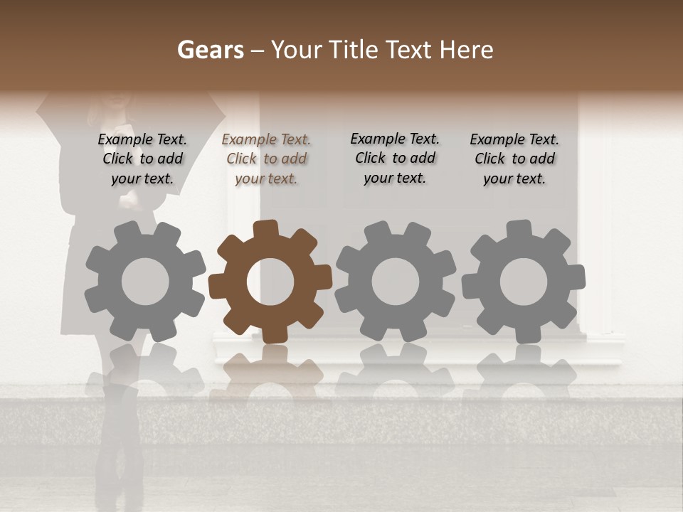 Color Caucasian Beautiful PowerPoint Template