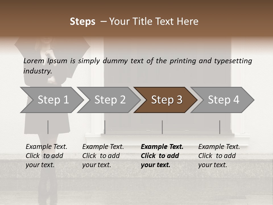 Color Caucasian Beautiful PowerPoint Template