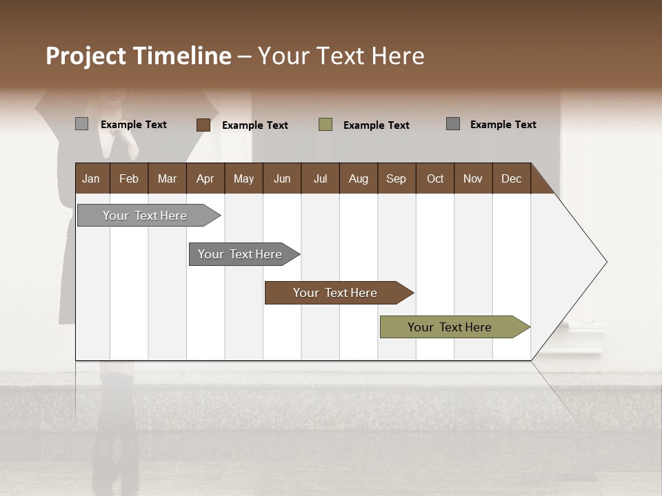 Color Caucasian Beautiful PowerPoint Template