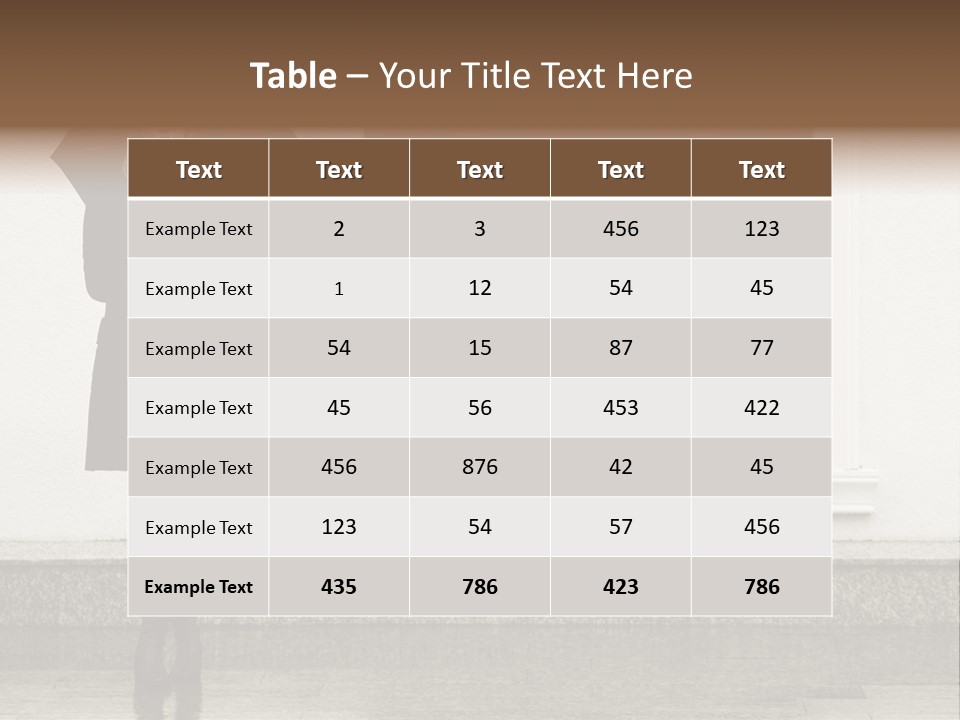 Color Caucasian Beautiful PowerPoint Template