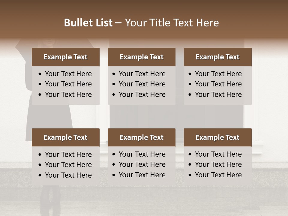 Color Caucasian Beautiful PowerPoint Template