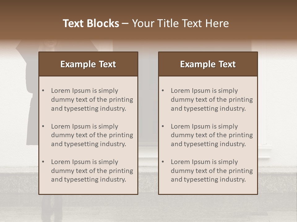Color Caucasian Beautiful PowerPoint Template