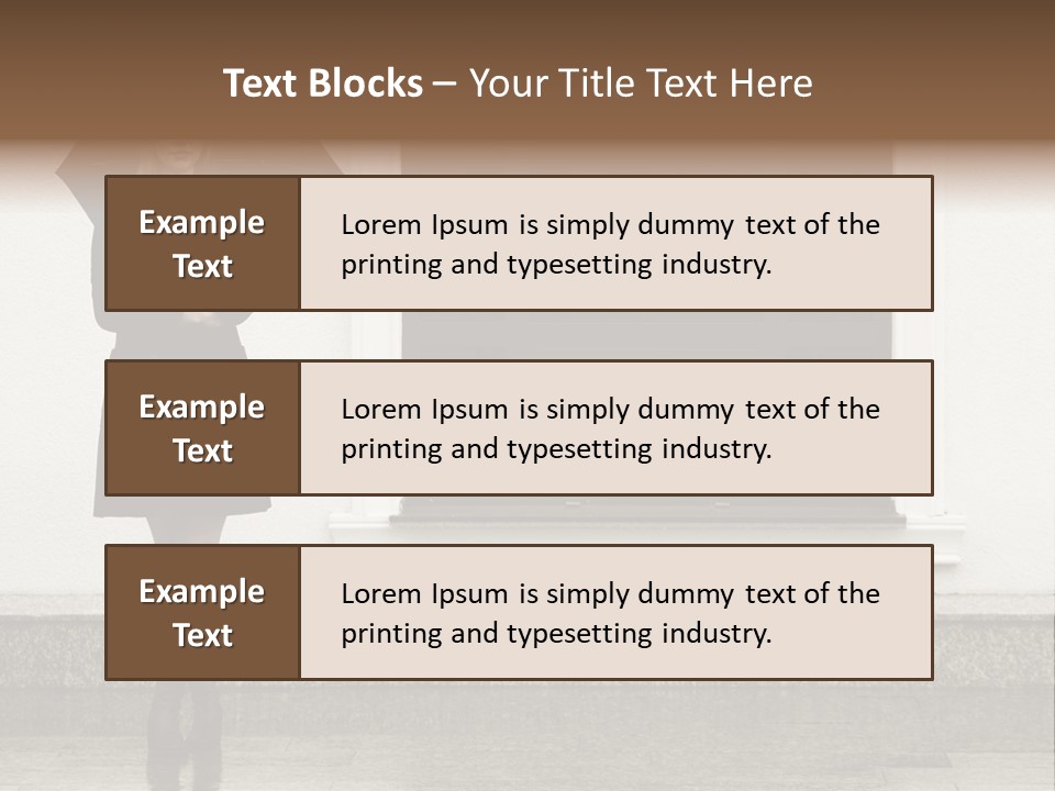 Color Caucasian Beautiful PowerPoint Template