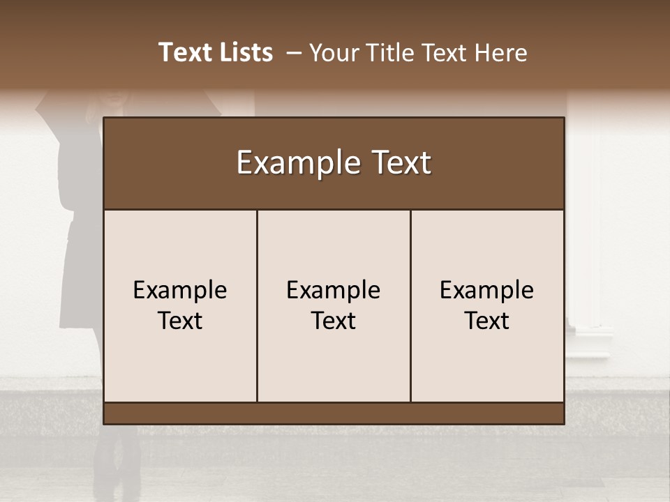 Color Caucasian Beautiful PowerPoint Template