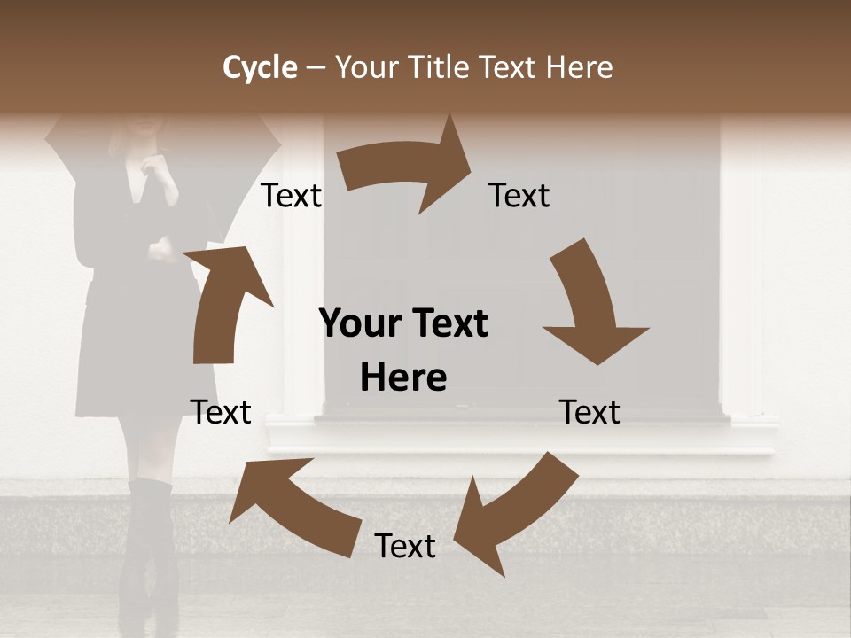 Color Caucasian Beautiful PowerPoint Template