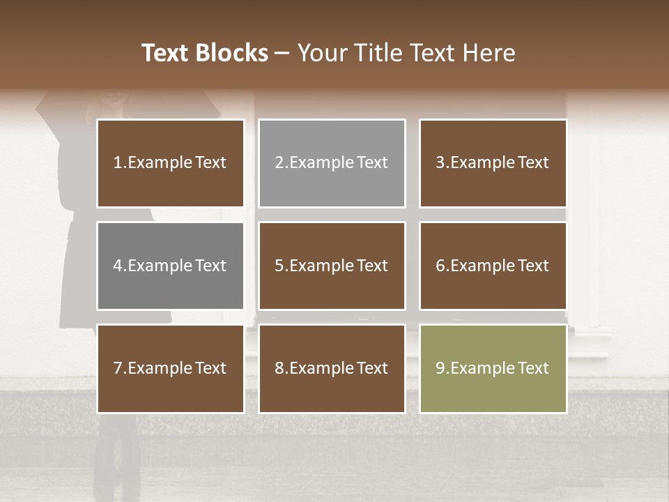 Color Caucasian Beautiful PowerPoint Template