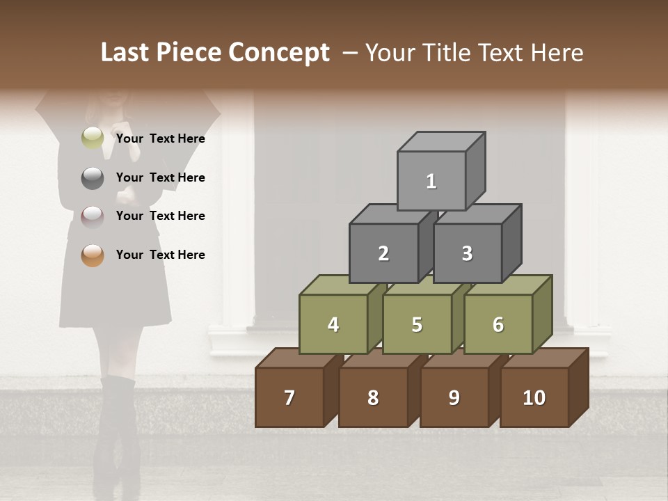 Color Caucasian Beautiful PowerPoint Template