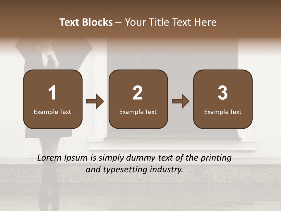 Color Caucasian Beautiful PowerPoint Template