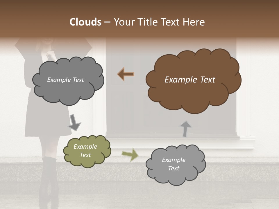 Color Caucasian Beautiful PowerPoint Template