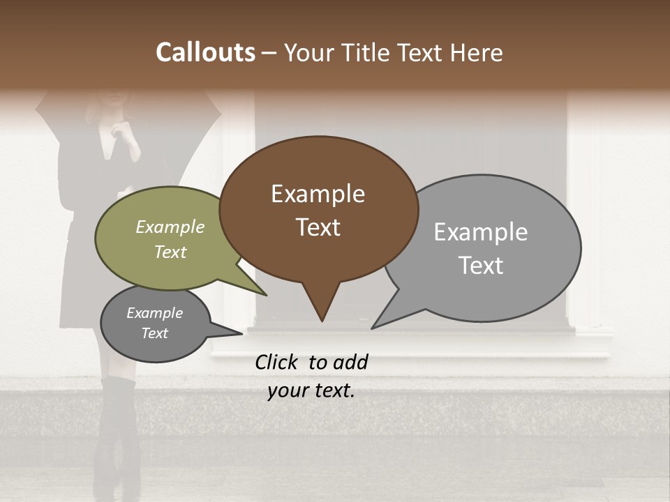 Color Caucasian Beautiful PowerPoint Template