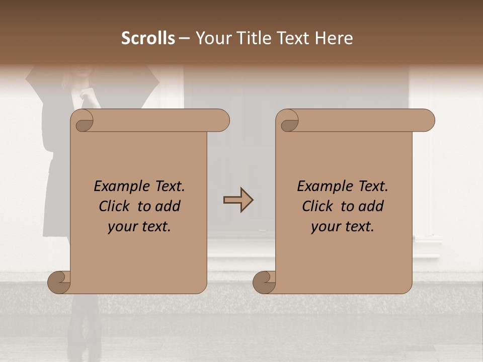 Color Caucasian Beautiful PowerPoint Template