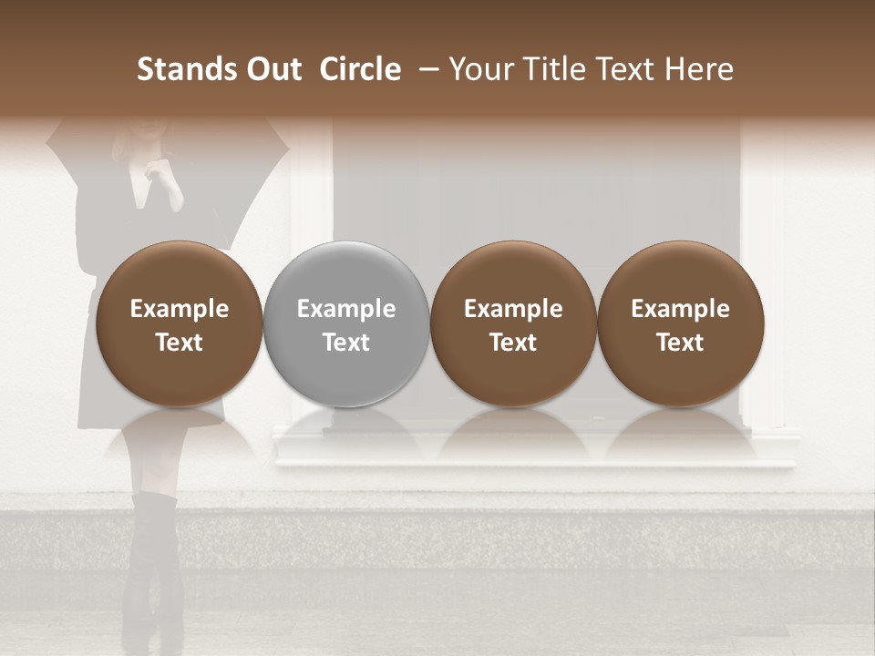 Color Caucasian Beautiful PowerPoint Template