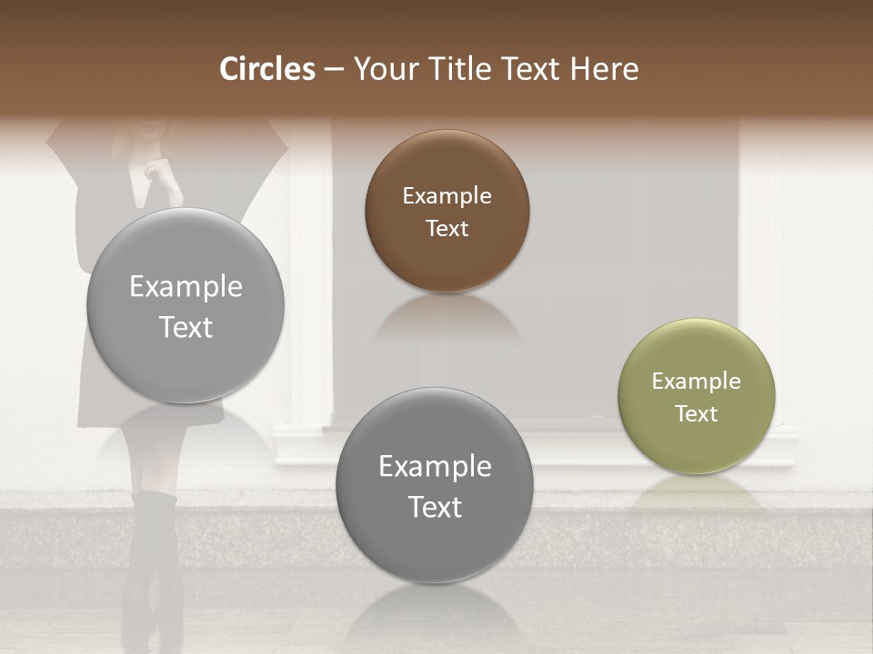 Color Caucasian Beautiful PowerPoint Template