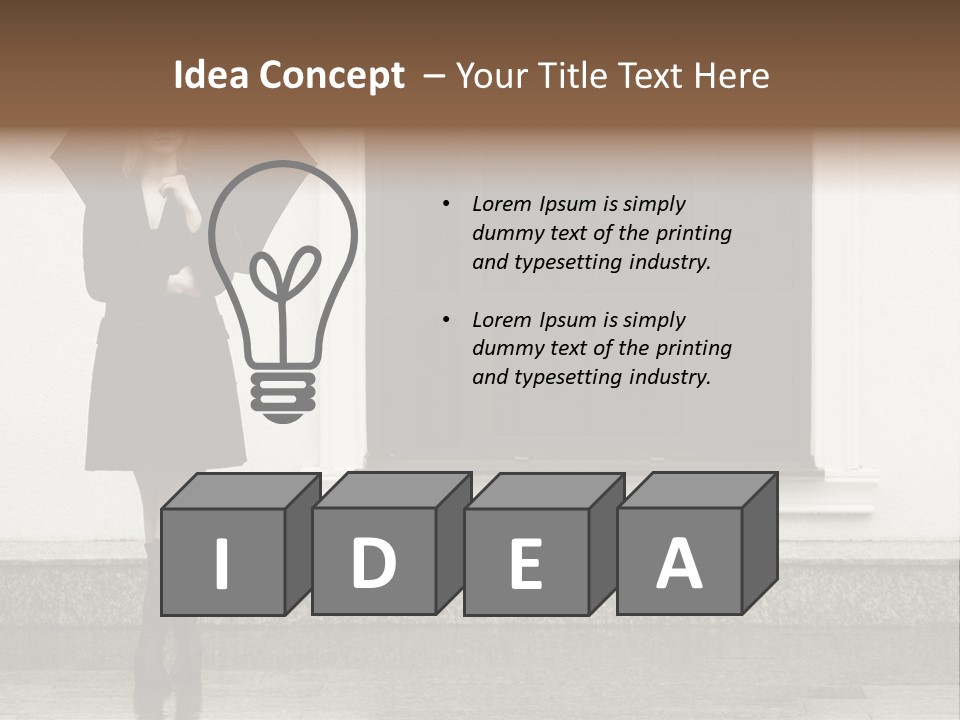 Color Caucasian Beautiful PowerPoint Template