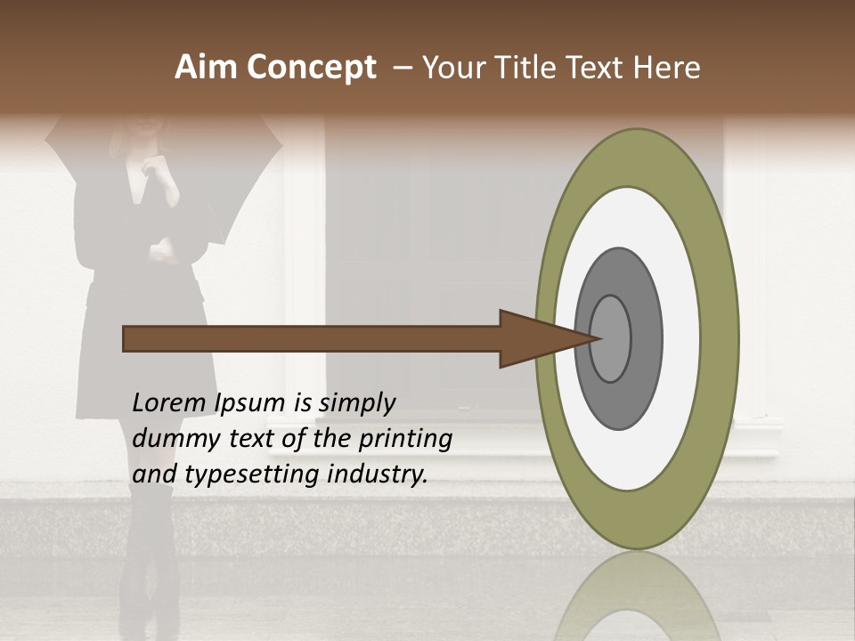 Color Caucasian Beautiful PowerPoint Template