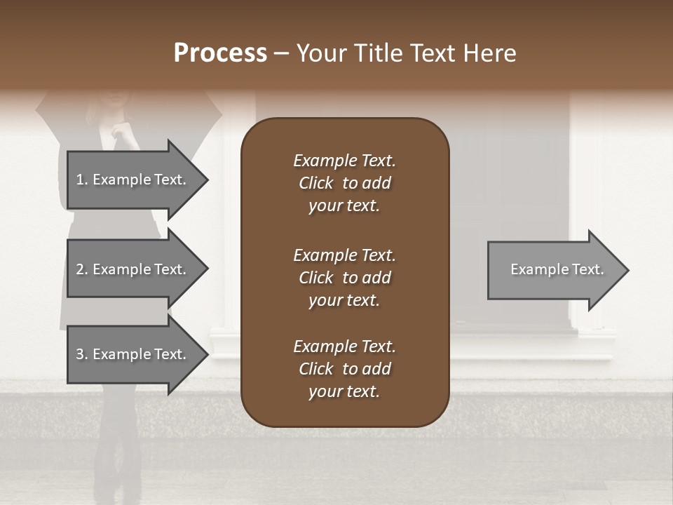 Color Caucasian Beautiful PowerPoint Template