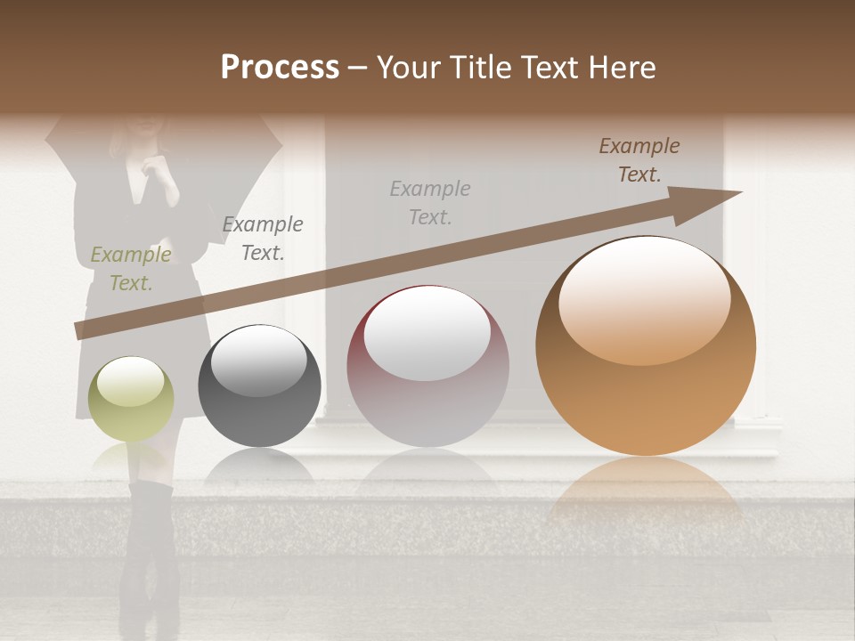 Color Caucasian Beautiful PowerPoint Template