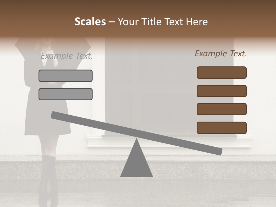 Color Caucasian Beautiful PowerPoint Template