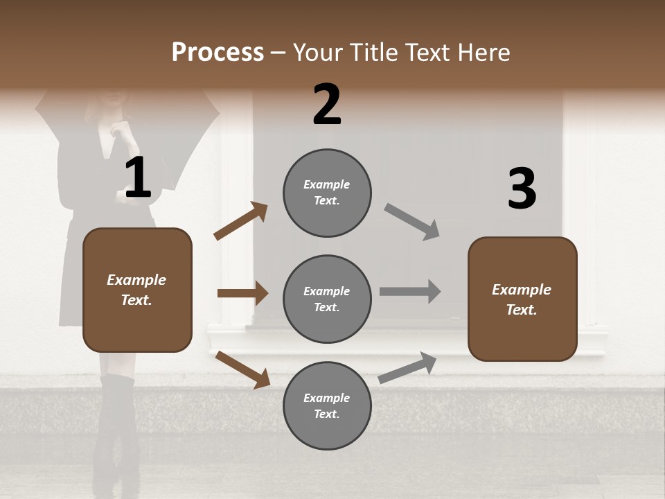 Color Caucasian Beautiful PowerPoint Template