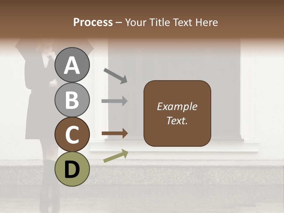 Color Caucasian Beautiful PowerPoint Template